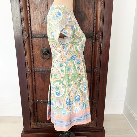 Modcloth | Alice Moon Floral Fit And Flare Dress - Picture 3 of 7